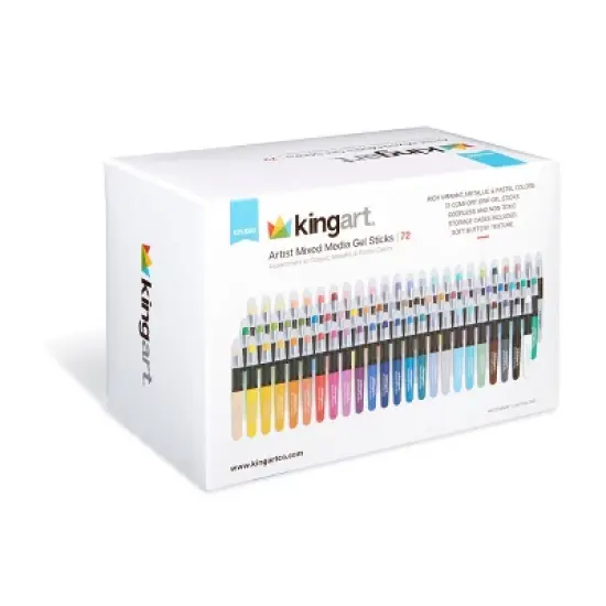 KINGART Gel Stick Crayons, 72 Colors image {9}