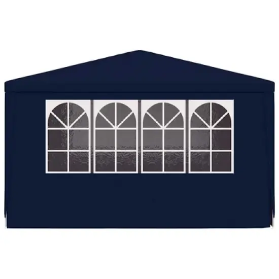 vidaXL Party Tent Blue Polyethylene, Steel Large Foldable Party Tent image {3}