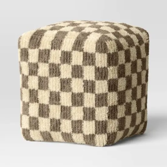 Checkerboard Pouf - Threshold&trade; image {1}