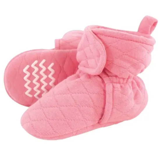 Hudson Baby Infant and Toddler Girl Quilted Booties, Begonia image {2}