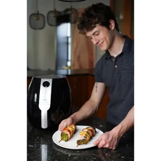 Ultrean Air Fryer, 4.2 Quart Electric Hot Airfryer Oven Oilless Cooker for Quick Easy Meals, Nonstick Frying Pot, UL Certified,1500w, Black image {2}