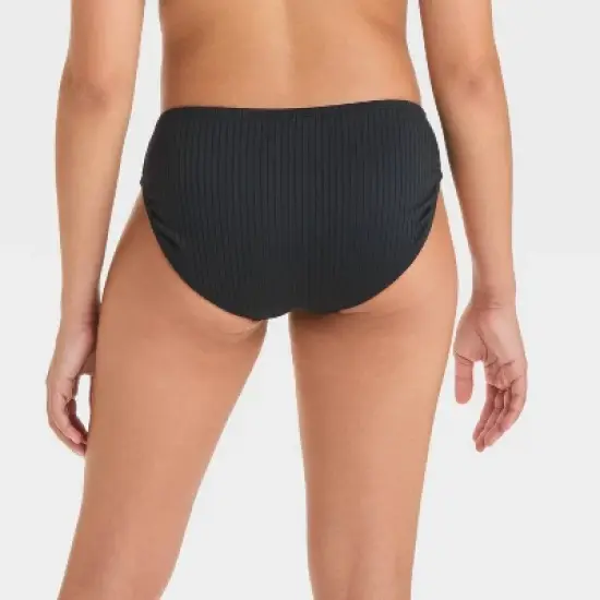 Girls' Solid Bikini Swim Bottom - art class&trade; Black image {1}