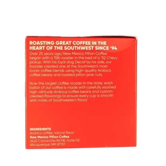 New Mexico Pinon Traditional Pinon Single Serve Medium Roast Coffee - 10pk/4.6oz image {7}