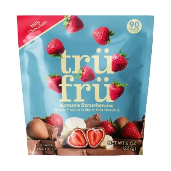Tru Fru White and Milk Chocolate Frozen Strawberries - 8oz image {7}