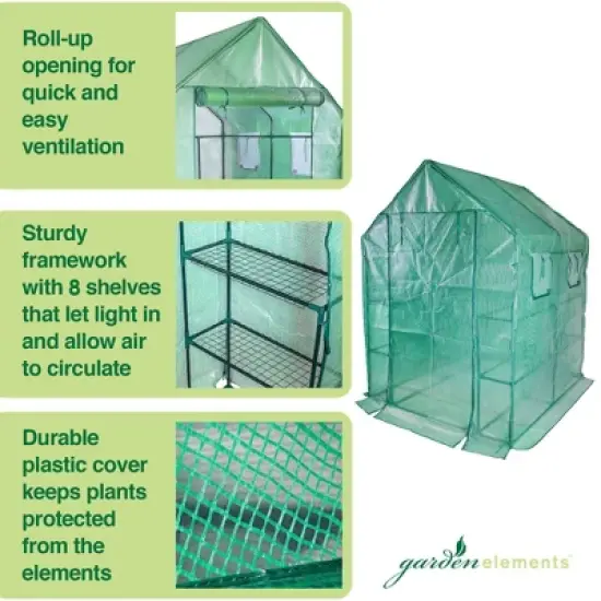 Garden Elements Personal Plastic Indoor Standing Greenhouse, Frost Protection image {2}