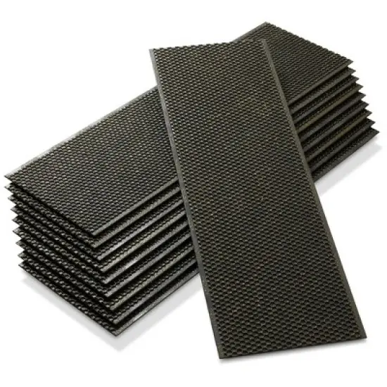 Honey Keeper Bee Frame Foundations - Beeswax Coated Black Foundation Sheets for Deep Beehives, 10 Pack image {8}