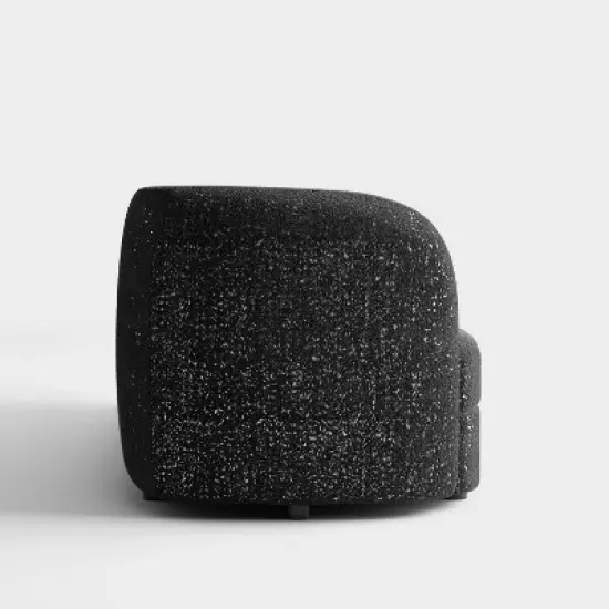 HOMES: Inside + Out Pinehush Boho Boucle Fabric Accent Barrel Armchair image {4}