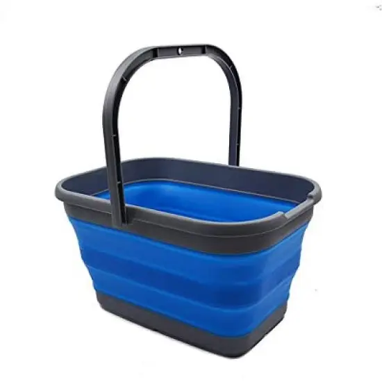 SAMMART 12L (3.1 Gallon) Collapsible Rectangular Handy Basket/Bucket image {16}