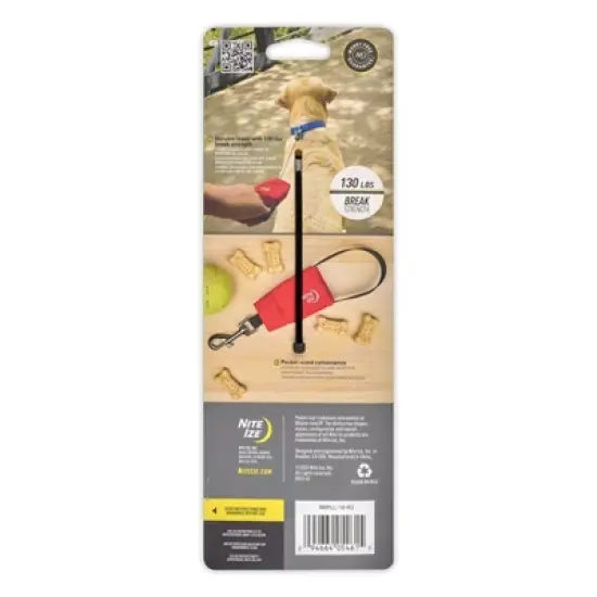 Nite Ize RadDog Retractable Pocket Leash - Red - Large image {7}