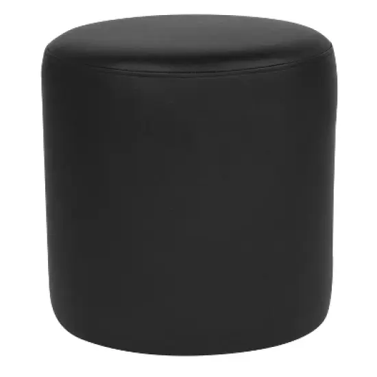 Emma and Oliver Upholstered Round Ottoman Pouf image {9}
