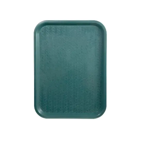 Winco Cafeteria Fast Food Tray, Plastic,  Green, 12" x 16" image {1}