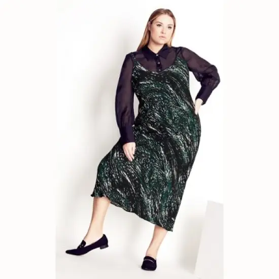Women's Plus Size Dreaming Dress - Black |  REFINITY image {6}