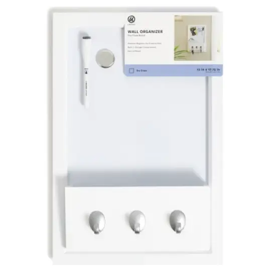 U Brands 12"x17.75" Organization System Dry Erase Board with Cubbies image {2}