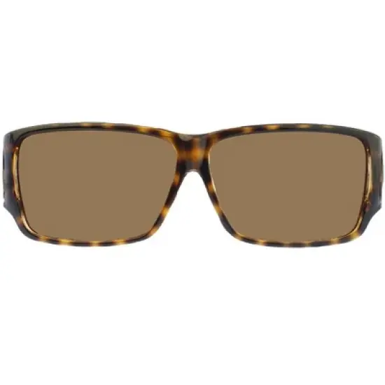 Jonathan Paul Orion Large Designer Fitovers Sunglasses in Cheetah/Polarized Polarvue Amber Brown - Frame(Width:140mm/Height:43mm) image {1}