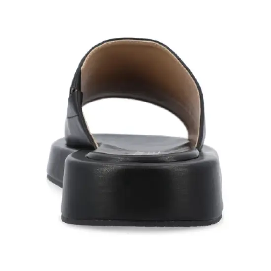 Journee Collection Womens Denrie Tru Comfort Foam Slide Flatform Sandals image {2}