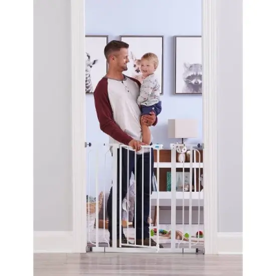 Regalo Wall Safe Extra Tall Walk Through Safety Gate image {1}