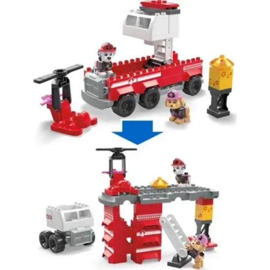 MEGA Nickelodeon PAW Patrol Marshall's Ultimate Fire Truck Building Set - 37pcs image {3}