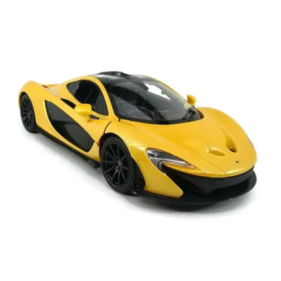 Link Worldwide Ready! Set! Go! 1:14 RC McLaren P1 Sports Car With Lights And Open Doors - Yellow image {1}