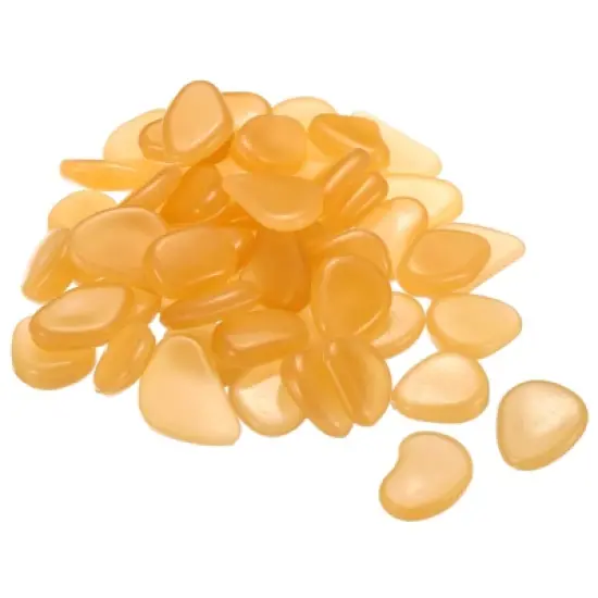 Unique Bargains Fish Tank Decoration Glow Rocks Pebbles 20-30mm 150 Pcs image {7}