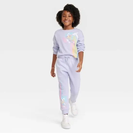 Girls' Sonic the Hedgehog Dreamy Fleece Jogger Pants - Purple image {2}