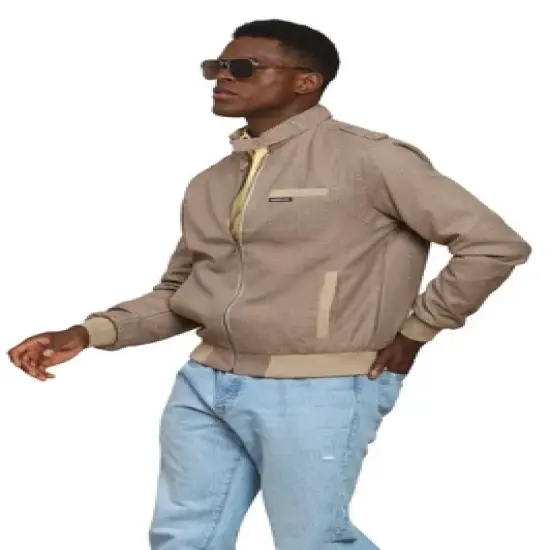 Members Only - Men's Clinton Houndstooth Iconic Racer Jacket image {1}