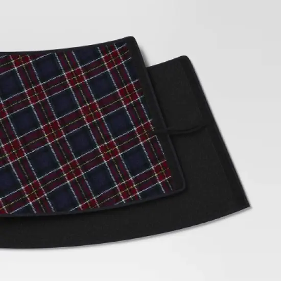 Christmas Roll Up Plaid Tree Collar Blue - Wondershop&trade; image {3}