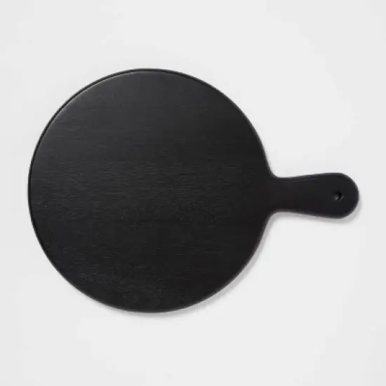 16" x 12" Acacia Modern Serving Board Black - Threshold&trade; image {2}