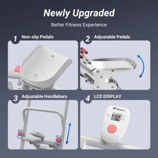 MERACH NEW Version Vertical Climber Stair Stepper Machine For Home Gym Exercise image {4}