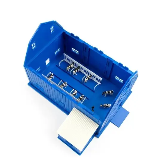 ERTL 1/64 Special Edition New Holland Dairy Barn Set with T6.164 Tractor and Roll-Belt 560 Baler 13982 image {1}