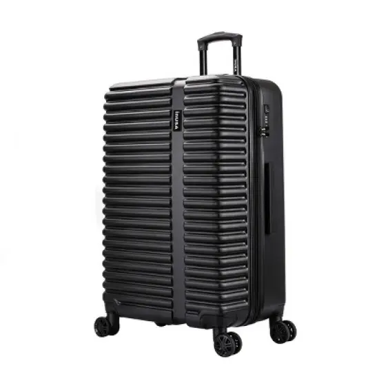 InUSA Ally Lightweight Hardside Large Checked Spinner Suitcase image {7}