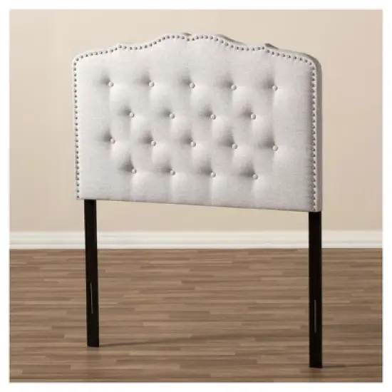 Lucy Modern And Contemporary Fabric Headboard - Baxton Studio image {3}