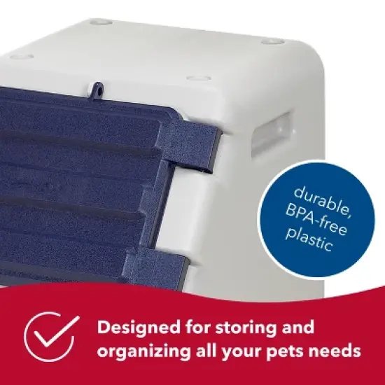 Coastal Pet Bergan Stack-n-Stor Food Storage - Beige and Navy image {2}