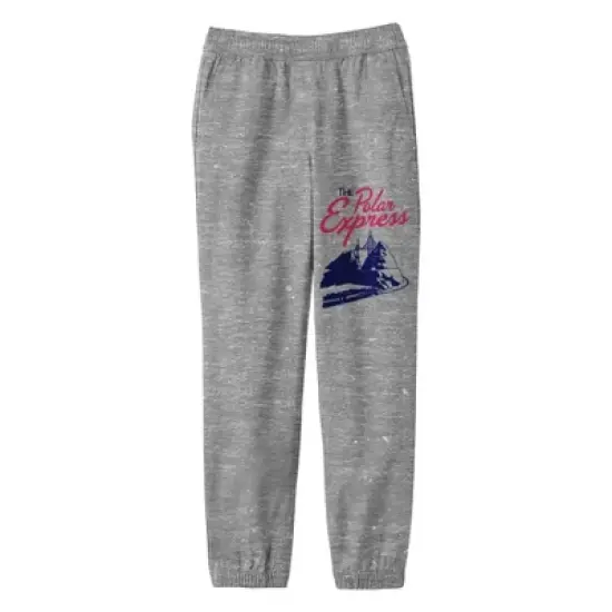 The Polar Express Train And Mountain Boys Athletic Heather Joggers image {4}