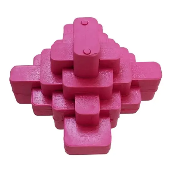 American Pet Supplies 3.5-Inch Geometric TPR Dog Chew Toy - Pink image {1}