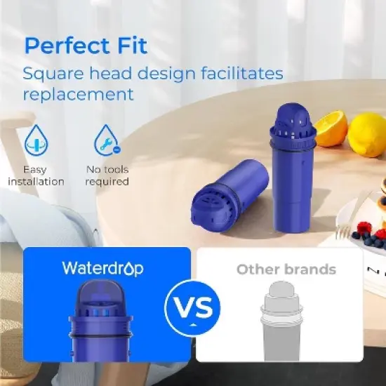 Waterdrop 8pk Replacement for Pur Water Filter image {6}