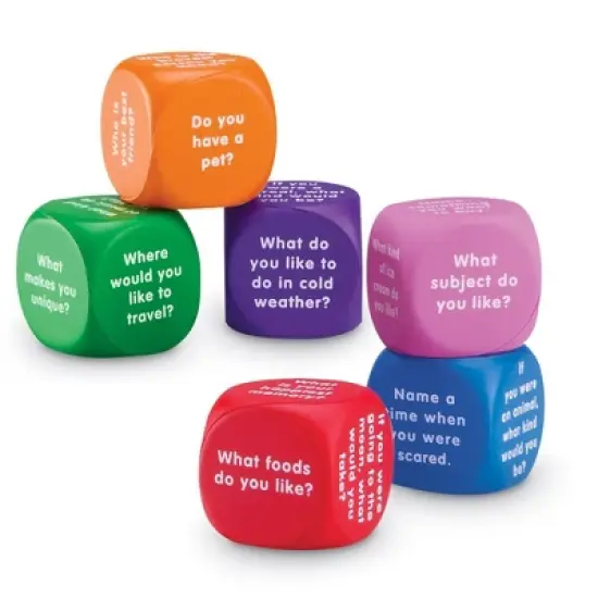 Learning Resources Conversation Cubes image {1}