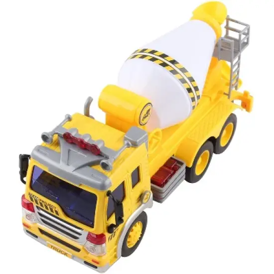 Link Worldwide Ready! Set! Play! Pull Back Powered Cement Mixer Truck Toy With Lights And Sounds image {4}