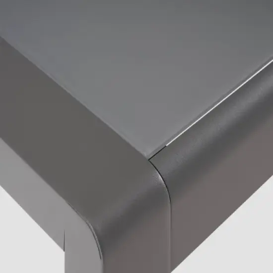 Cape Coral 3pc Metal Patio Sofa Set with Cushions - Gray/Dark Gray - Christopher Knight Home image {5}