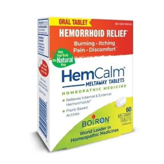 HemCalm by Boiron Homeopathic Medicine For Hemorrhoid Relief  -  60 Tablet image {3}