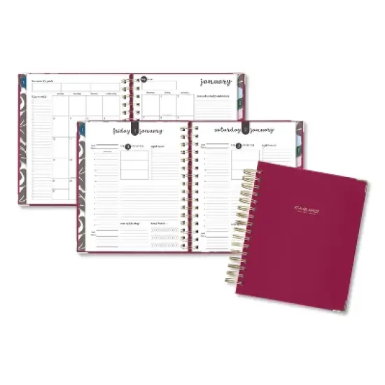 Harmony Daily Hardcover Planner, 8.75 x 7, Berry Cover, 12-Month (Jan to Dec): 2026 image {4}