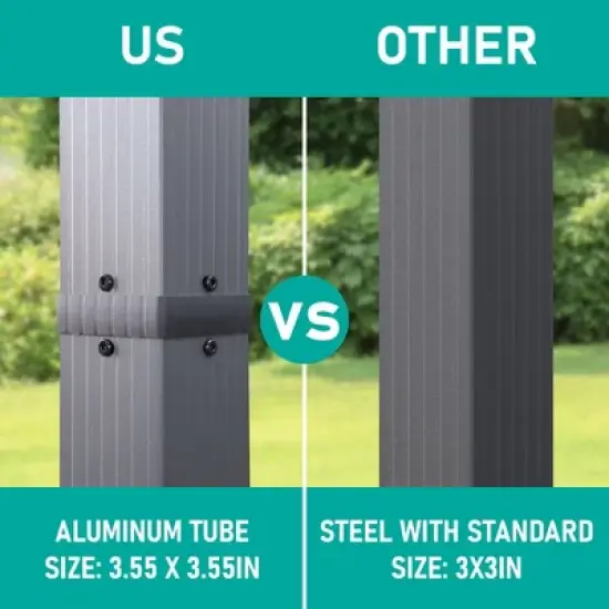 Outdoor Retractable Pergola, Patio Sunshelter Pergolas With Canopy, 13'x10' Aluminum Frame Rain-Proof Pavilion For Gardens, Terraces, Backyard image {1}