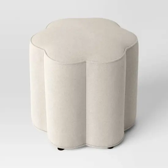 Scalloped Upholstered Ottoman - Room Essentials&trade; image {5}