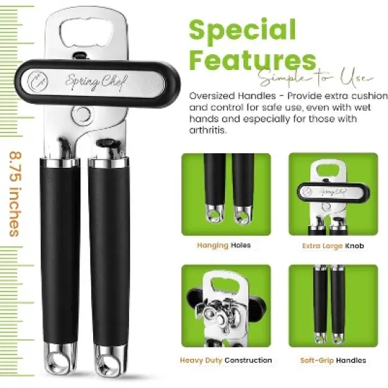 Manual with Soft Grip Handles, Easy Turn - Magnetic Lid Remover image {2}
