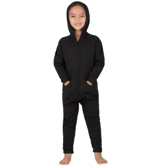 Joggies - Pitch Black Toddler Footless Hoodie Onesie image {2}