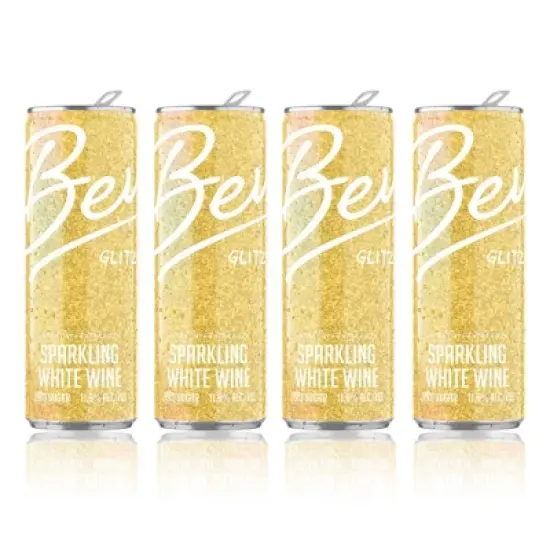 Bev Glitz White Wine Blend- 4pk/250ml Cans image {3}