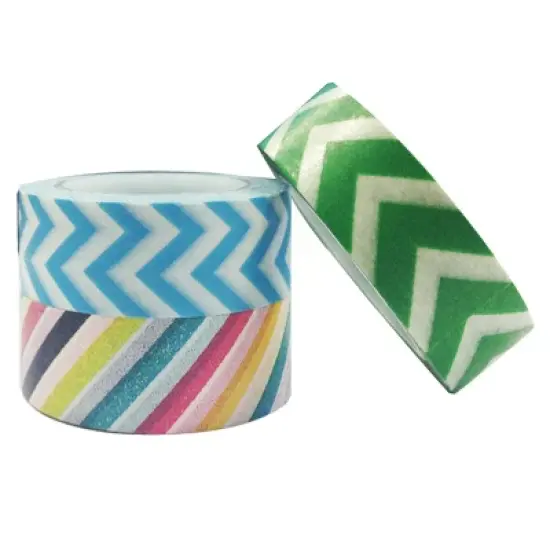 Wrapables Boardwalk Washi Masking Tape (Set of 3) image {2}