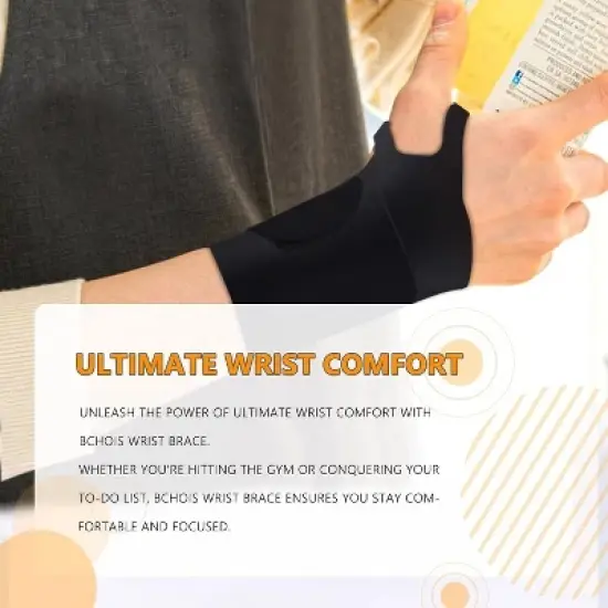 Wrist Brace,Wrist Support for Carpal Tunnel Pain Relief,Ulnar Wrist Brace Ultra-Thin Elastic for Tear image {1}