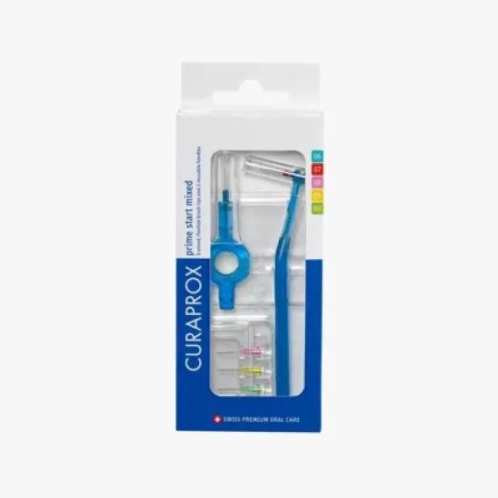 Curaprox CPS Prime Start Mixed Set, Interdental Brush Starter Kit for Gentle and Effective Between-Teeth Cleaning image {7}