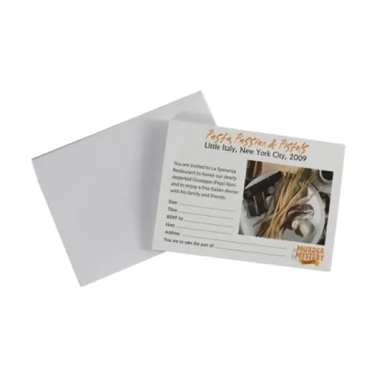 University Games Murder Mystery Party - Pasta Passion and Pistols Board Game image {5}