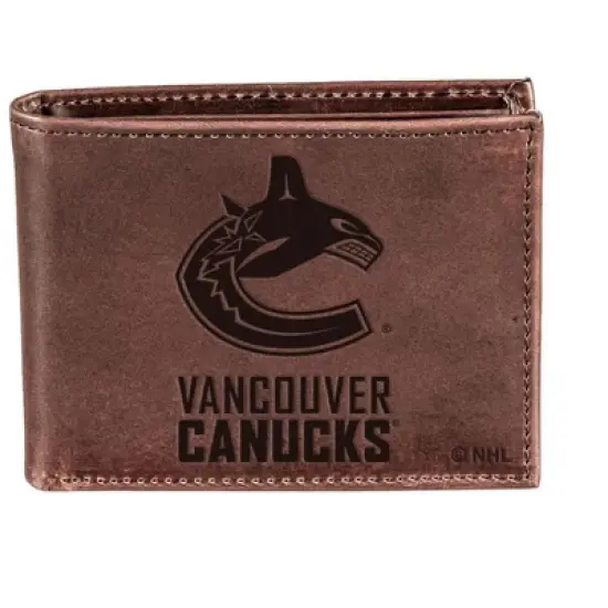 Evergreen Vancouver Canucks Crazy Horse Collection Bi-Fold Wallet image {1}